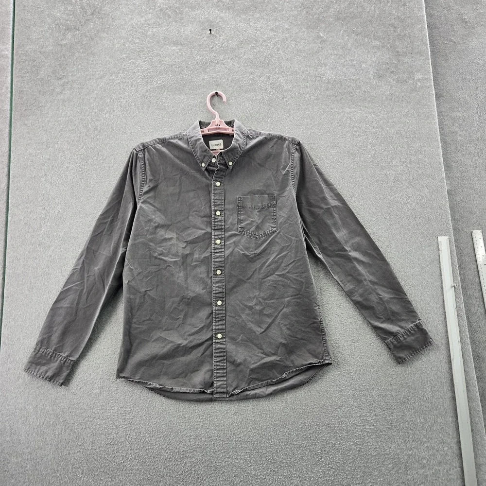 Levi's Men Button Up Shirt‎ L Gray Long Sleeve Casual